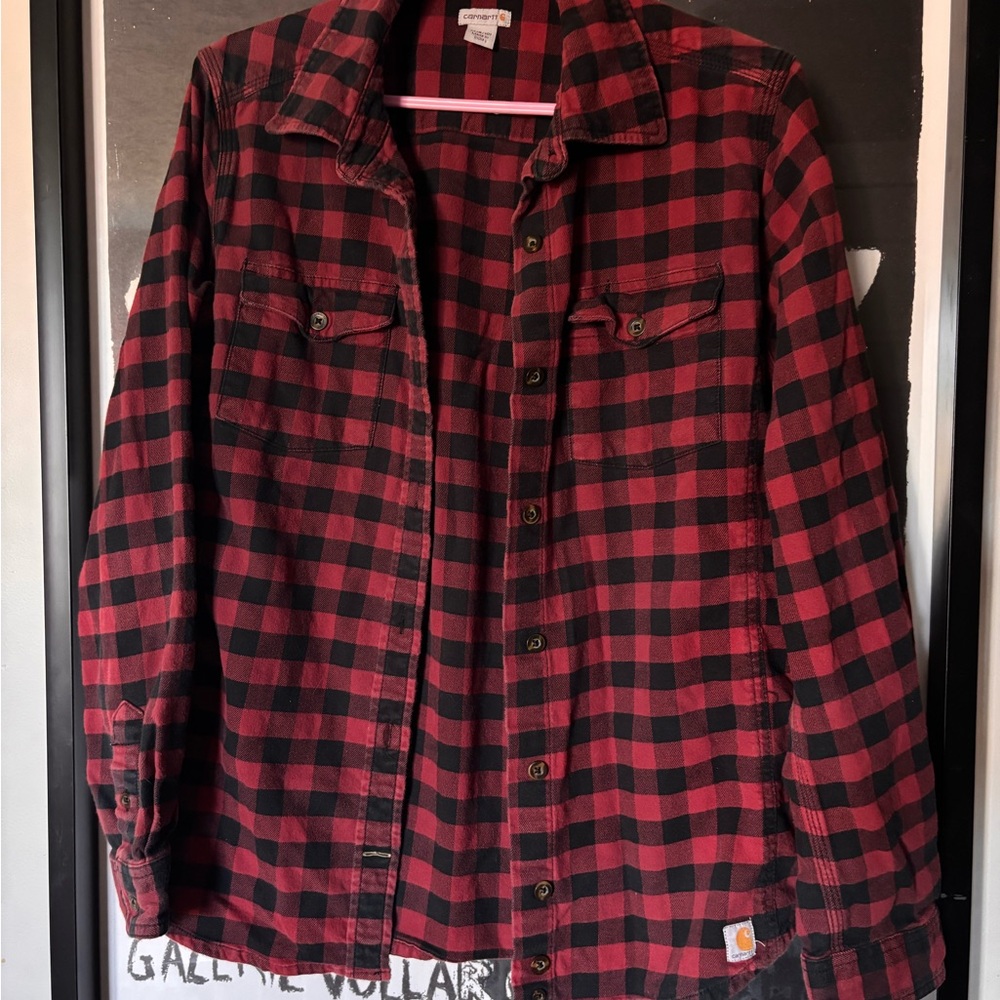 Carhartt Red and Black Checkered Shirt